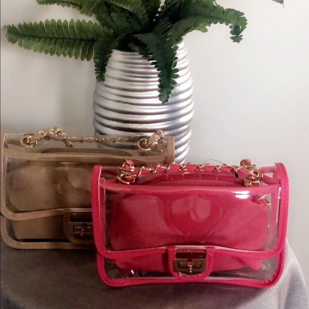 Transparent Two-in-One Crossbody Bag